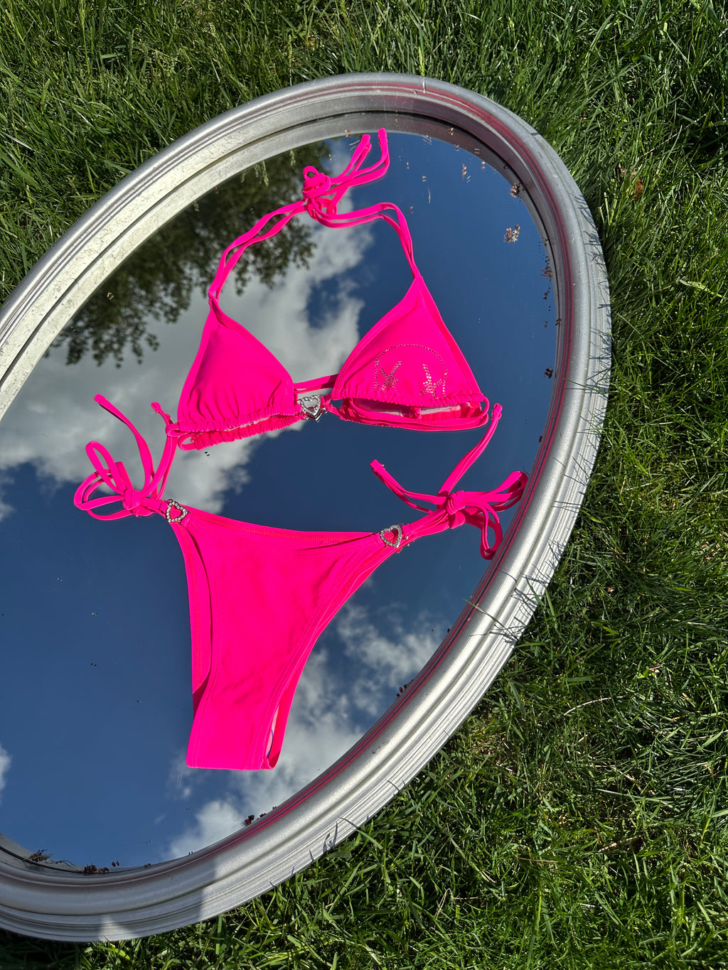 Pink Rhinestone Bikini