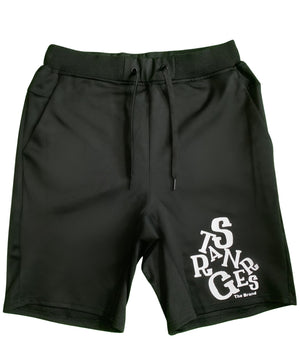 Black “WHAT THE” Tech Shorts